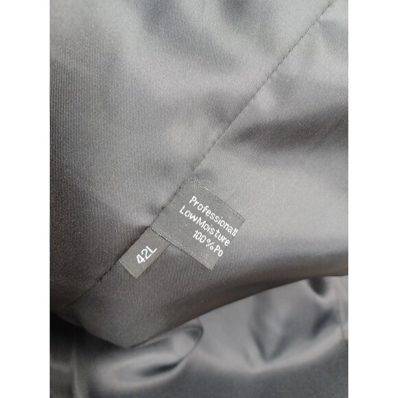 Fortino Landi Mens Black Blazer Jacket Sports Coat Thick Stitch Sz 42L - Picture 7 of 8